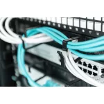 DIGITUS DN-97663 19"" 1U gyűrűs fésűs fekete kábelrendező