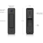 Ubiquiti UniFi Protect UVC-DOORBELL-LITE-B 1xFE LAN port IPX5 5MP IR fekete videós kapucsengő
