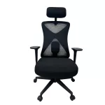 Aarven, Fekete, 3D kartámaszos, 2D fejtámaszos, deréktámaszos, Irodai szék  /1db/