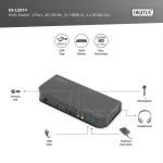 DIGITUS DS-12874 UHD 4K 60Hz 2 port HDMI KVM Switch