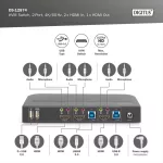 DIGITUS DS-12874 UHD 4K 60Hz 2 port HDMI KVM Switch
