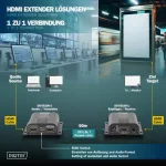DIGITUS DS-55100-1 HDMI Full HD 60Hz Cat.6/Cat.6A/Cat.7 50m extender szett