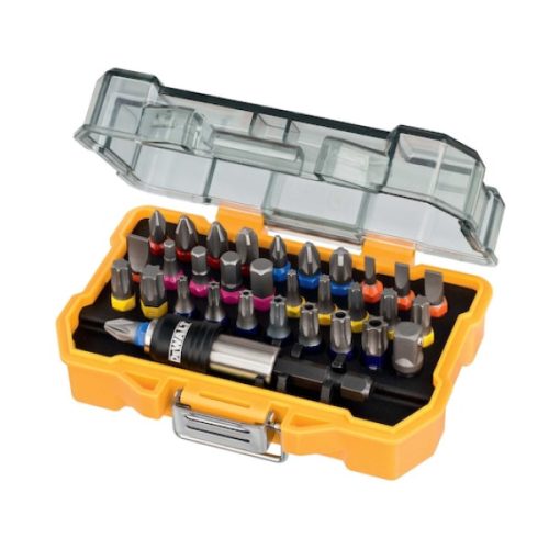 DEWALT Bitkészlet, csavarozóbetét, 32 db (PH,PZ,SL,H,T)