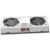 Lande LN-FAN-THM-2FWMIP-LG 2 modulos szürke ventilátor egység termosztáttal