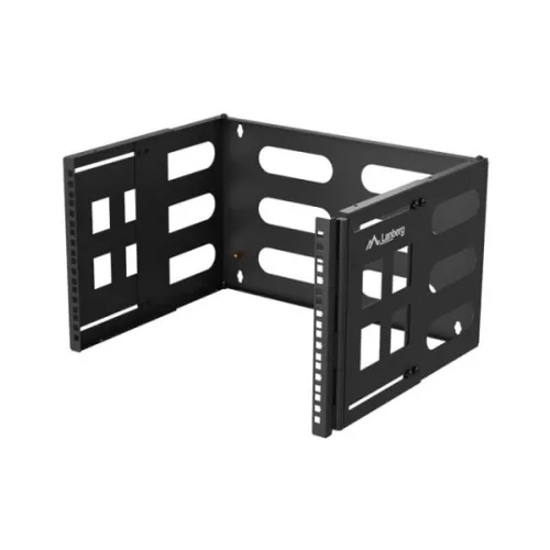 Lanberg FB01-5406-10B 19" 6U 400mm MAX:12kg kihajtható fekete fali konzol