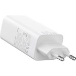 Vention USB-C+C+A (65W/30W/30W,  3-portos, fehér), töltő