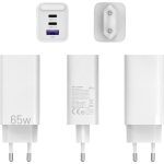Vention USB-C+C+A (65W/30W/30W,  3-portos, fehér), töltő