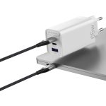 Vention USB-C+C+A (65W/30W/30W,  3-portos, fehér), töltő