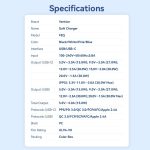 Vention USB-C+A (30W/30W, 2-portos, fehér, GaN), töltő