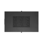 Lanberg FF01-6032-12BL 19 32U SZÉL:600mm MÉLY:1000mm MAG:1676mm lapraszerelt LCD üvegajtós fekete szerver szekrény
