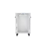 Lanberg FF01-6615-12SL 19 15U SZÉL:600mm MÉLY:600mm MAG:922mm lapraszerelt LCD üvegajtós szürke álló rack szekrény