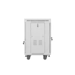 Lanberg FF01-6615-12SL 19 15U SZÉL:600mm MÉLY:600mm MAG:922mm lapraszerelt LCD üvegajtós szürke álló rack szekrény