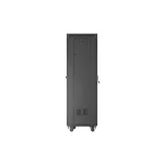 Lanberg FF01-6637-23BL 19 37U SZÉL:600mm MÉLY:600mm MAG:1898mm lapraszerelt LCD hálós fémajtós fekete álló rack szekrény