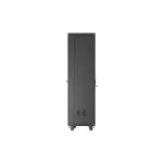 Lanberg FF01-6642-23BL 19 42U SZÉL:600mm MÉLY:600mm MAG:2127mm lapraszerelt LCD hálós fémajtós fekete álló rack szekrény