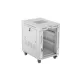 Lanberg FF01-6815-12SL 19 15U SZÉL:600mm MÉLY:800mm MAG:922mm lapraszerelt LCD üvegajtós szürke álló rack szekrény