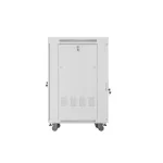 Lanberg FF01-6822-12SL 19 22U SZÉL:600mm MÉLY:800mm MAG:1233mm lapraszerelt LCD üvegajtós szürke álló rack szekrény