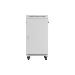 Lanberg FF01-6822-12SL 19 22U SZÉL:600mm MÉLY:800mm MAG:1233mm lapraszerelt LCD üvegajtós szürke álló rack szekrény