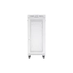 Lanberg FF01-6827-23SL 19 27U SZÉL:600mm MÉLY:800mm MAG:1461mm lapraszerelt LCD hálós fémajtós szürke álló rack szekrény