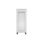 Lanberg FF01-6827-23SL 19 27U SZÉL:600mm MÉLY:800mm MAG:1461mm lapraszerelt LCD hálós fémajtós szürke álló rack szekrény