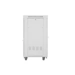 Lanberg FF01-6827-23SL 19 27U SZÉL:600mm MÉLY:800mm MAG:1461mm lapraszerelt LCD hálós fémajtós szürke álló rack szekrény