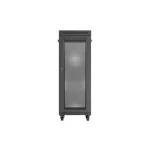 Lanberg FF01-6832-23BL 19 32U SZÉL:600mm MÉLY:800mm MAG:1676mm lapraszerelt LCD hálós fémajtós fekete álló rack szekrény