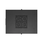 Lanberg FF01-6832-23BL 19 32U SZÉL:600mm MÉLY:800mm MAG:1676mm lapraszerelt LCD hálós fémajtós fekete álló rack szekrény