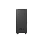 Lanberg FF01-6837-12BL 19 37U SZÉL:600mm MÉLY:800mm MAG:1900mm lapraszerelt LCD üvegajtós fekete álló rack szekrény