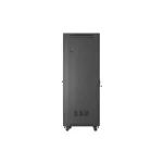 Lanberg FF01-6842-12BL 19 42U SZÉL:600mm MÉLY:800mm MAG:2097mm lapraszerelt LCD üvegajtós fekete álló rack szekrény