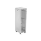 Lanberg FF01-6842-12SL 19 42U SZÉL:600mm MÉLY:800mm MAG:2121mm lapraszerelt LCD üvegajtós szürke álló rack szekrény