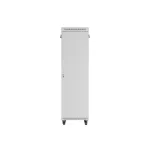 Lanberg FF01-6842-12SL 19 42U SZÉL:600mm MÉLY:800mm MAG:2121mm lapraszerelt LCD üvegajtós szürke álló rack szekrény