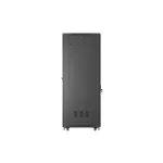 Lanberg FF01-6842-23B 19 42U SZÉL:600mm MÉLY:800mm MAG:2047mm lapraszerelt hálós fémajtós fekete álló rack szekrény