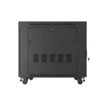 Lanberg FF01-8015-23BL 19 15U SZÉL:800mm MÉLY:1000mm MAG:928mm lapraszerelt LCD halós fémajtós fekete szerver szekrény
