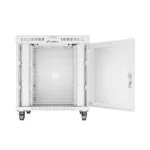 Lanberg FF01-8015-23SL 19 15U SZÉL:800mm MÉLY:1000mm MAG:928mm lapraszerelt LCD hálós fémajtós szürke szerver szekrény