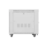 Lanberg FF01-8015-23SL 19 15U SZÉL:800mm MÉLY:1000mm MAG:928mm lapraszerelt LCD hálós fémajtós szürke szerver szekrény