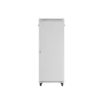 Lanberg FF01-8042-12SL 19 42U SZÉL:800mm MÉLY:1000mm MAG:2121mm lapraszerelt LCD üvegajtós szürke szerver szekrény