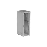 Lanberg FF01-8047-12SL 19 47U SZÉL:800mm MÉLY:1000mm MAG:2343mm lapraszerelt LCD üvegajtós szürke szerver szekrény