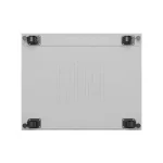 Lanberg FF01-8047-12SL 19 47U SZÉL:800mm MÉLY:1000mm MAG:2343mm lapraszerelt LCD üvegajtós szürke szerver szekrény