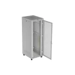 Lanberg FF01-8047-23SL 19 47U SZÉL:800mm MÉLY:1000mm MAG:2343mm lapraszerelt LCD hálós fémajtós szürke szerver szekrény