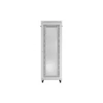 Lanberg FF01-8047-23SL 19 47U SZÉL:800mm MÉLY:1000mm MAG:2343mm lapraszerelt LCD hálós fémajtós szürke szerver szekrény