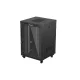Lanberg FF01-8822-12BL 19 22U SZÉL:800mm MÉLY:800mm MAG:1239mm lapraszerelt LCD üvegajtós fekete álló rack szekrény