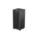 Lanberg FF01-8837-23BL 19 37U SZÉL:800mm MÉLY:800mm MAG:1721mm lapraszerelt LCD hálós fémajtós fekete álló rack szekrény
