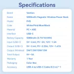 POWERBANK FHSP0 5000mah, 20W, Vention