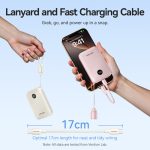 Vention FKAP0-C 10000mah, (rózsaszín,22,5W), powerbank