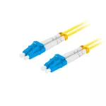 Lanberg FO-LULU-SD11-0020-YE Monomódusú OS2 9/125 LSZH 4xLC/UPC duplex 2m optikai patch kábel