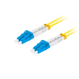   Lanberg FO-LULU-SD11-0020-YE Monomódusú OS2 9/125 LSZH 4xLC/UPC duplex 2m optikai patch kábel