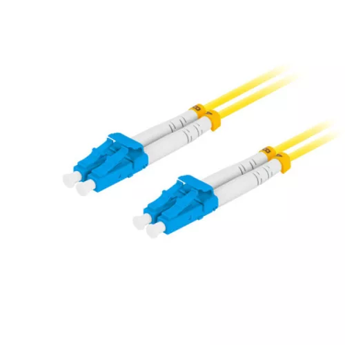 Lanberg FO-LULU-SD11-0020-YE Monomódusú OS2 9/125 LSZH 4xLC/UPC duplex 2m optikai patch kábel