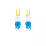 Lanberg FO-LULU-SD11-0020-YE Monomódusú OS2 9/125 LSZH 4xLC/UPC duplex 2m optikai patch kábel