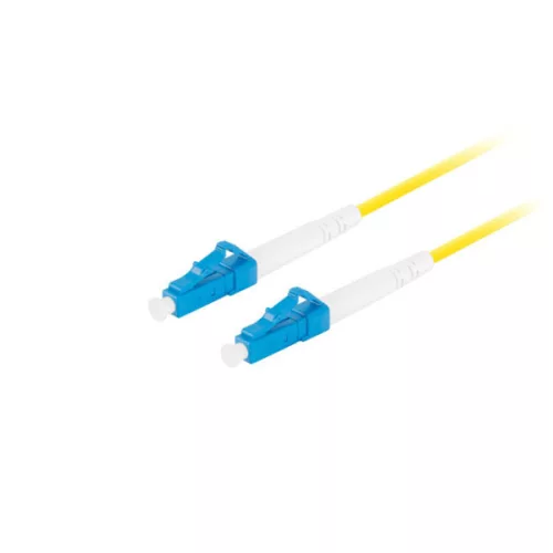 Lanberg FO-LULU-SS11-0010-YE Monomódusú OS2 9/125 LSZH 2xLC/UPC szimplex 1m optikai patch kábel