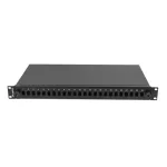 Lanberg FOP1-24SS-LDB 19 1U 24xSC szimplex 24xLC duplex kötőkazettával szerelt fekete optikai patch panel