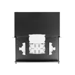 Lanberg FOP1-24SS-LDB 19 1U 24xSC szimplex 24xLC duplex kötőkazettával szerelt fekete optikai patch panel